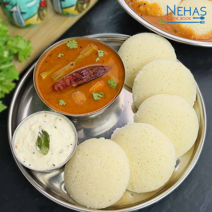 Instant idli sambar recipe | instant idli, chutney and sambar recipe