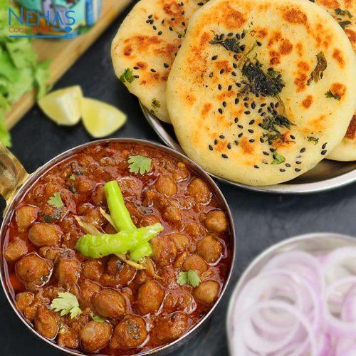 Chole kulcha recipe | how to make chole kulcha recipe | no yeast tawa kulcha  recipe - Nehas Cook Book
