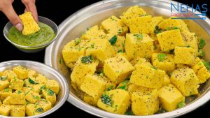 Khaman dhokla | khaman dhokla with premix recipe | Gujarati khaman