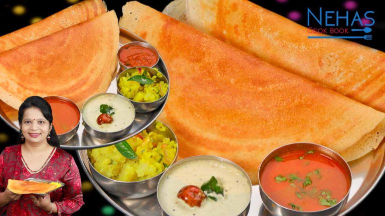 Rava masala dosa recipe | sooji masala dosa | instant rava dosa
