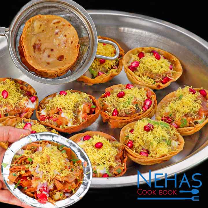Leftover Cooked Roti Roti Katori chat recipe | crispy roti bhel recipe | leftover roti nasta ...
