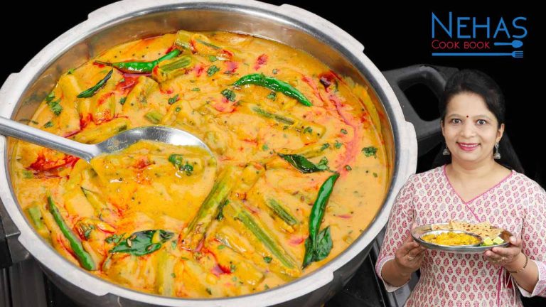 Saragva nu lot valu shak | saragva nu shak | Gujarati besan drumstick curry