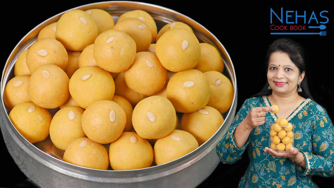 Moong dal ladoo recipe | moong dal laddu | moong laddu