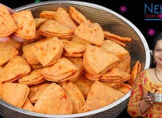 Gujarati layered farsi puri recipe | layered farsi poori | verki puri
